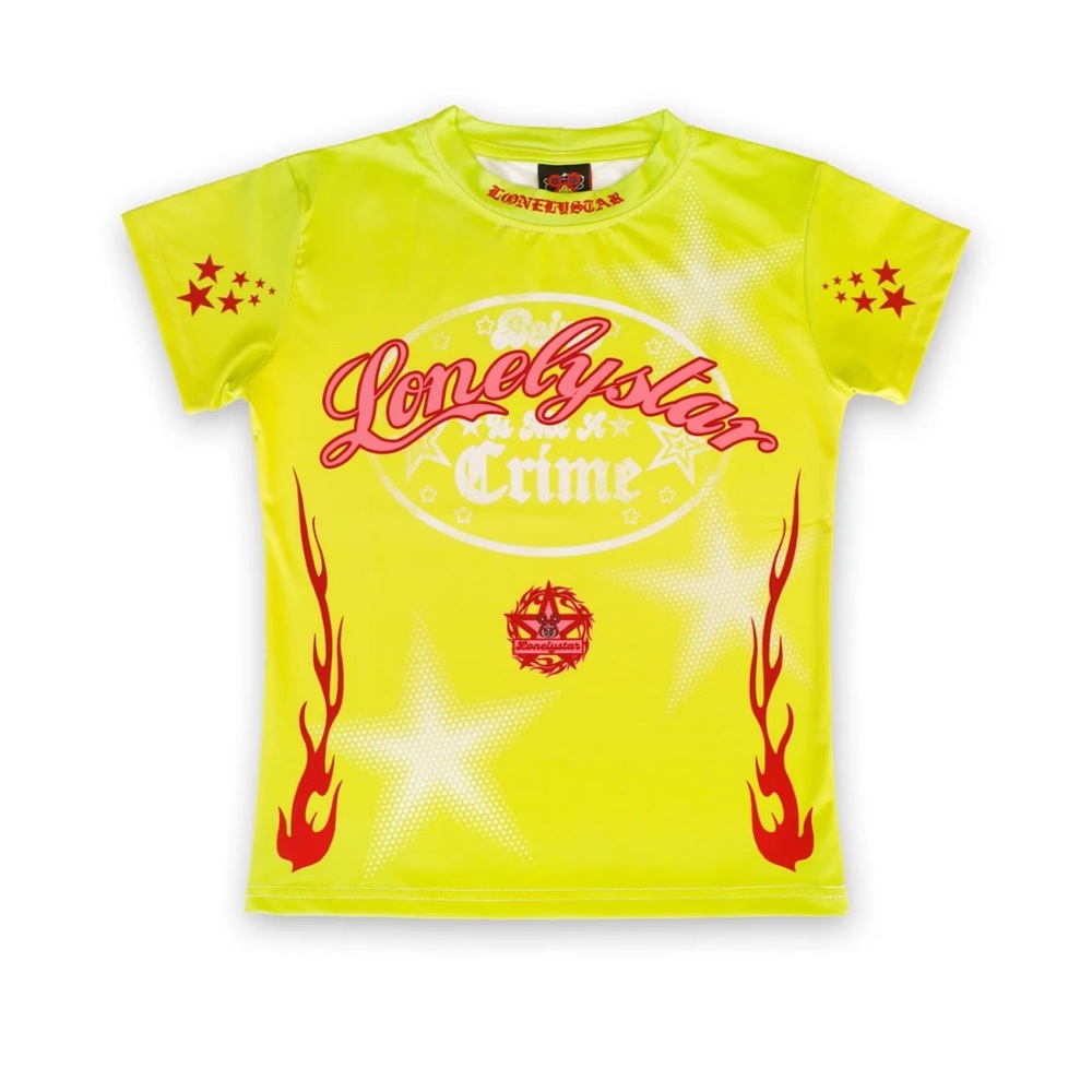 Lonely star - star crime baby tee size small Y2K STYLE LOS Angeles based brand